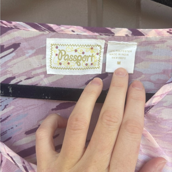 Passport Pink and Purple Poncho - Picture 2 of 3